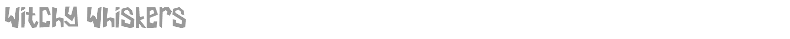 Witchy Whiskers font preview